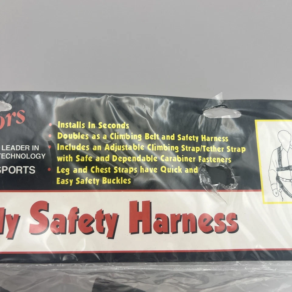 API Outdoors Full Body Safety Harness Black Adjustable Nylon, FSH30 *BRAND NEW* - Image 2 of 3