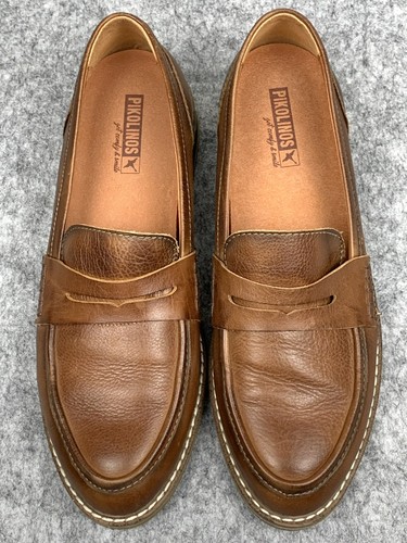 Pikolinos Aldaya Cuervo Brown Slip On Penny Loafers Casual Shoes Women EU41/US10 - Picture 2 of 12