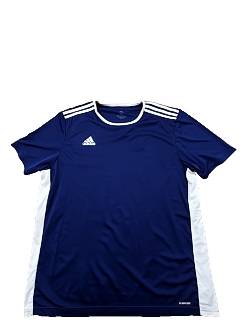 Camiseta a rayas azul marino Adidas para hombre 2XL AeroReady manga corta