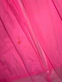 Vintage 60s Bubblegum Pink Long Peignoir Robe Empire Waist Chiffon Lingerie Med