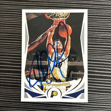 JEFF FOSTER INDIANA PACERS Signed Autographed 2004 TOPPS FINEST NBA ROOKIE CARD