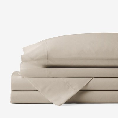 The Company Store Cotton  Classic Cool Cotton Percale Bed Sheet Set, 13 Color