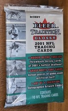 2001 Fleer Tradition Glossy Football Hobby Pack Of 10 NFL Brees RC? Sealed FTG