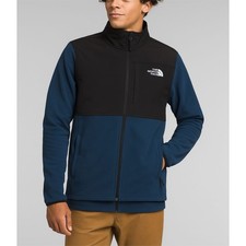 The North Face Astro Ridge Jacket Full Zip Shady Blue / Black Fleece Size Med
