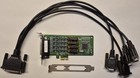 MOXA CP-114EL-I PCIe Karte 4 X Serial RS-422/485 RS-232 + Kabelpeitsche