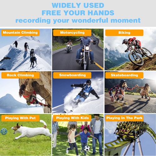 KLSYQ 1080p HDCamera Smart Occhiali per Registrazione Video-Outdoor Occhiali Sportivi con... - Foto 6 di 6
