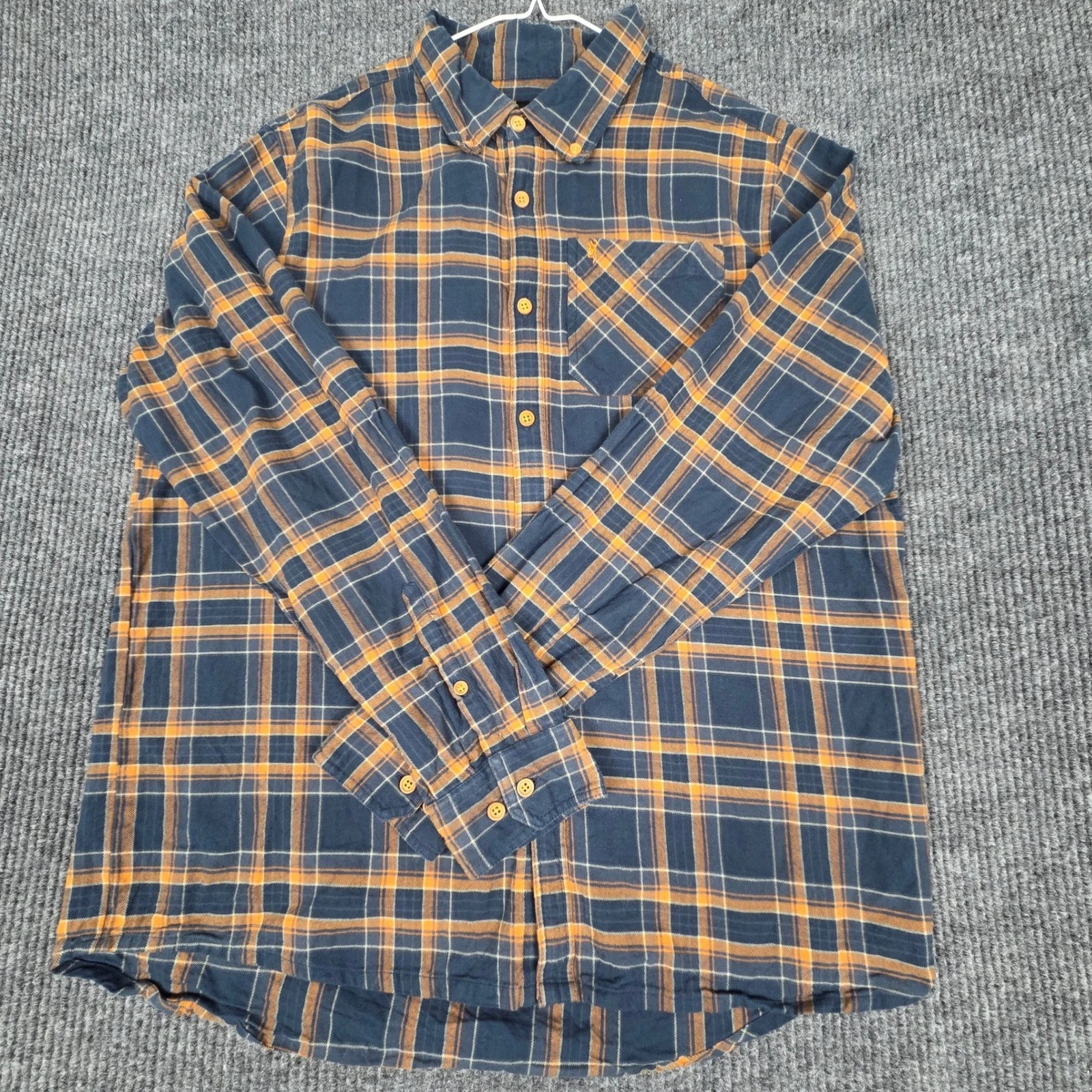 Browning Mens XL Plaid Flannel Shirt Navy Blue Orange Long Sleeve Cotton 26146
Opens in a new window