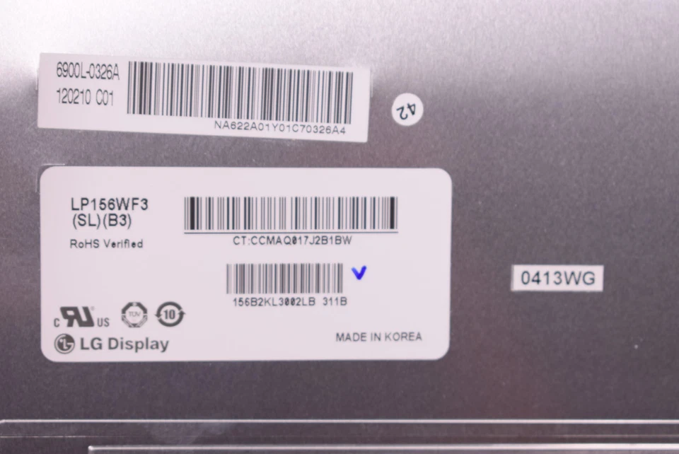 Pantalla LED LP156WF3(SL)(B3) Lg 15,6 pulgadas Fhd 50 pines Foto 2 de 2