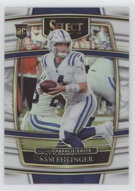2021 Panini Select Concourse White Prizm /35 Sam Ehlinger #98 Rookie RC