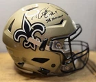 Drew Brees Signed Autographed Speed Flex Helmet Beckett COA Saints - SB MVP Insc