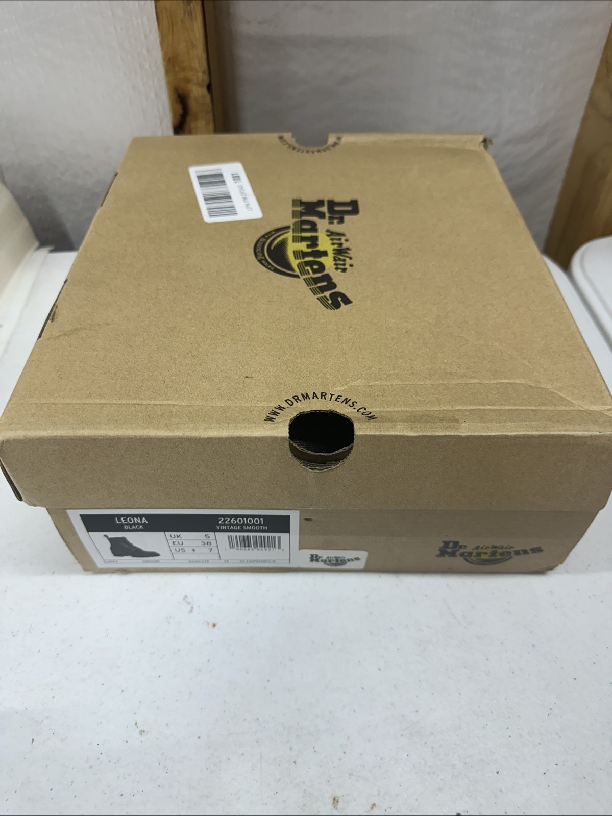 SAOLA Dr. Martens Donna Leona Nero Platform Suola in Gomma Vestibilità Standard Donna Taglia 7