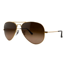 Ray-Ban RB3025 Aviator Large Metal Light Brown Sunglasses 58mm 14mm 135mm 9001A5