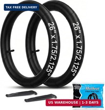 2Pack Bike Inner Tubes 26" x1.75/1.95/2.10/2.125 with 32mm Schrader Valv
