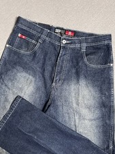 Southpole Baggy Jeans Men s 36x31.5 Blue Pants Y2K Red Tab Grunge Skater Vintage