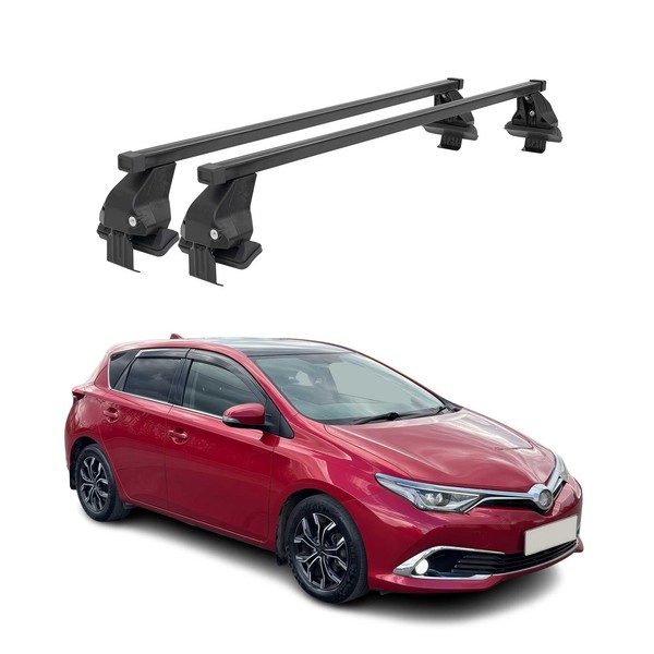Menabo DachträGer GrundtäGer FüR Toyota Auris Mk2 2012-2018 50Kg Stahl Schwarz-image