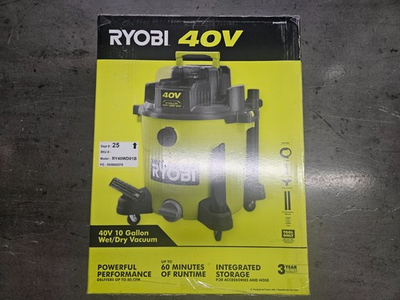 #ad Brand NEW Ryobi RY40WD01B 40V 10 gal Cordless Wet Dry Vacuum Tool Only $189.99