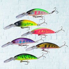  6 Pezzi In Confezione Esche da Pesca Basso Artificiali Colpo Lungo Simulazione