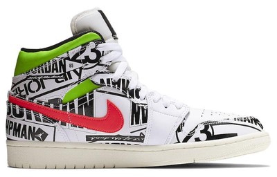 Jordan 1 Mid All Over Logos 554724-119 | eBay display picture 3