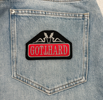 Gotthard Band Patch | 4 inches x 2.5 inches | Embroidered Sew-On | Swiss Band