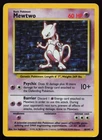 Mewtwo Base Set Holographic 10/102 Pokemon Card MP