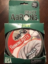 Crazy Aaron's 3.2 Oz Putty World Jingle Putty - Includes A Glow Charger