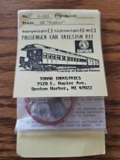 TOMAR INDUSTRIES #O-263 GN Gopher Passenger Car Tailsign O Scale