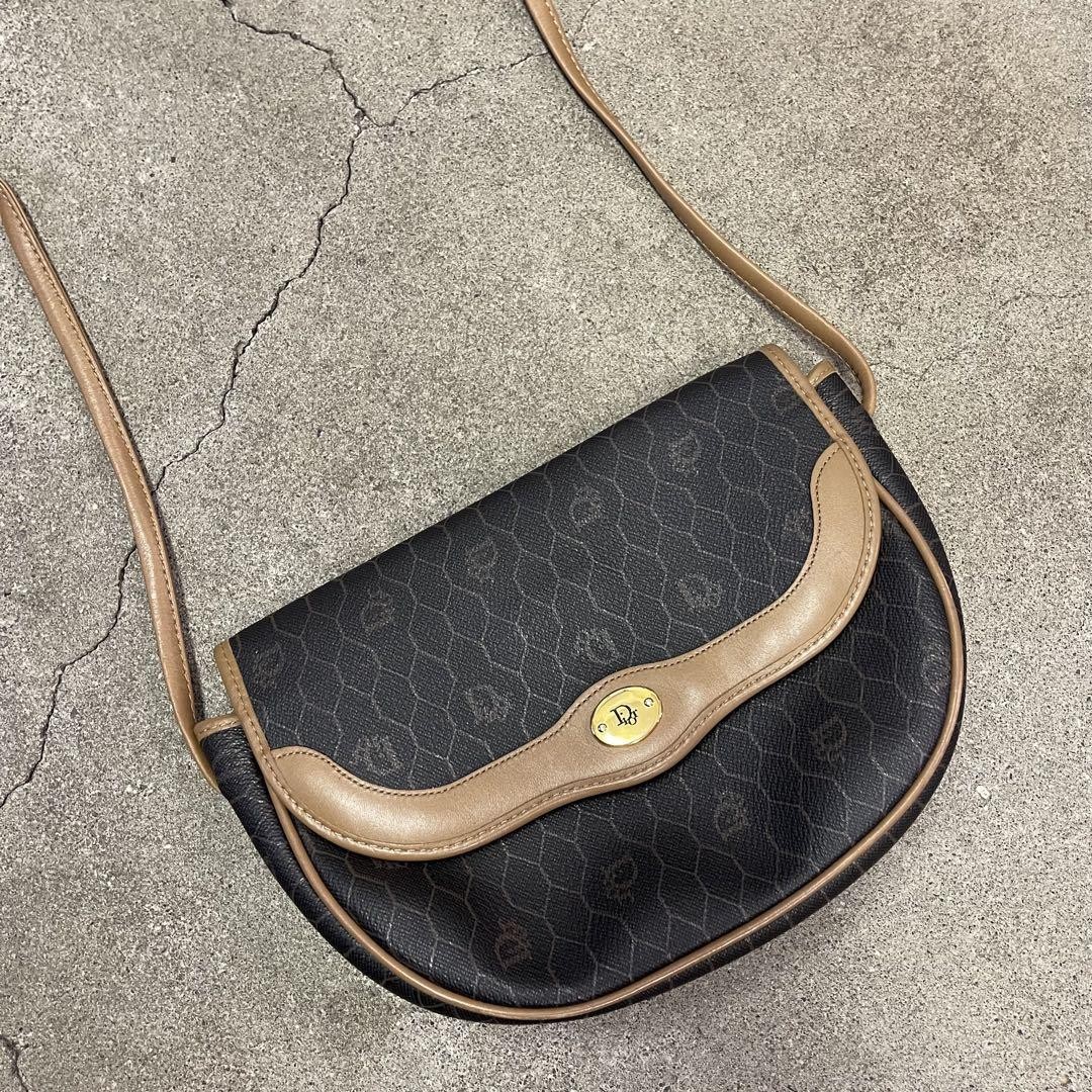 Dior Trotter Honeycomb PVC Black Shoulder Bag F07151380