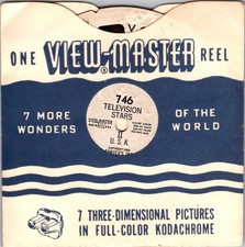 Lot of 3 Television Stars TV Stars 1955 View-Master Single Reels 745 746 747 H33
