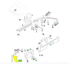 JAGUAR E-TYPE SERIES 2 RIGHT HAND UNDERRIDER TAIL FINISHER FAST POST BD35740