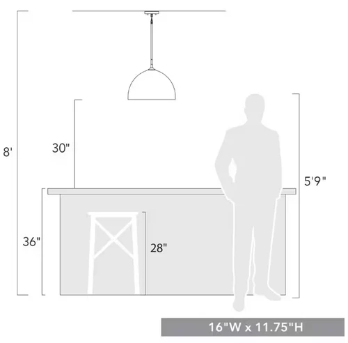 Golden Lighting Zoey 1-Light Matte Black Standard Pendant - Picture 3 of 6