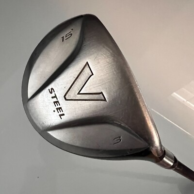 TaylorMade V Steel 3 Wood 15 Degree Stiff Flex Right Hand Graphite Shaft Fairway