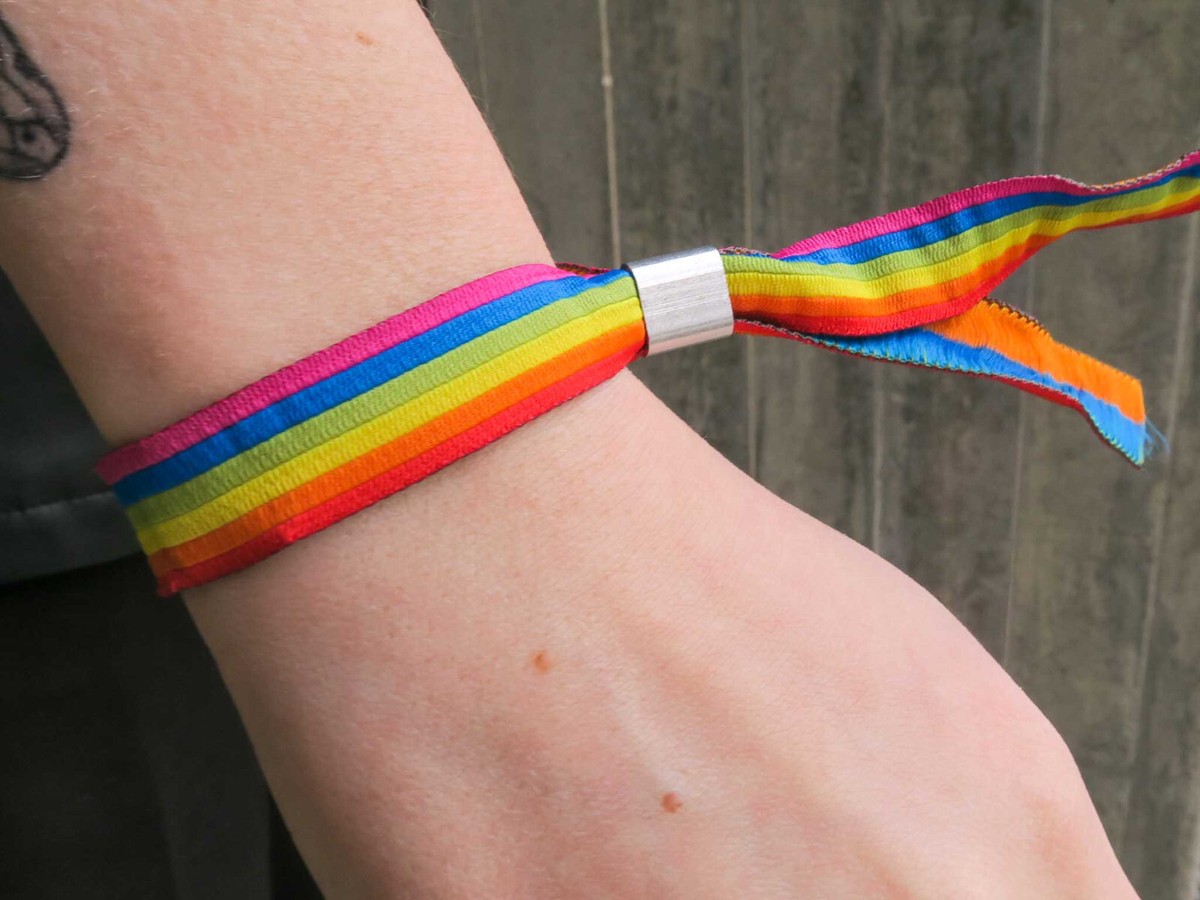 Genderfluid Lgbtq Festivalband CSD Armband Pride Gay Lgbt Bändchen