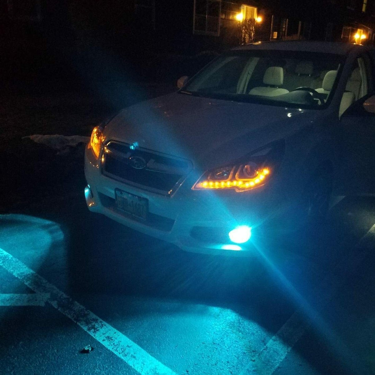 LED 7443 Ice-Blue Front Turn Signal Bulbs for Chevy Jeep VW, Light