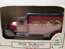 Ertl 1:34 Anheuser-Busch 1931 Delivery Truck Die Cast Metal Coin Bank Made in US