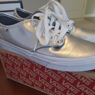 Size VANS Authentic (Glitter Leather) Silver Silver for sale