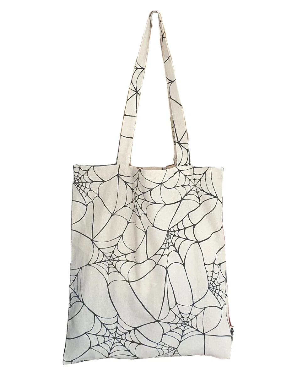 Cobweb Tote Bag spiders web Halloween goth gothic emo spider