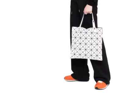 Bao Bao Issey Miyake White Lucent Geometric-Panelled Tote Bag small everyday
