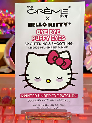 The Creme Shop x Sanrio Hello Kitty Bye Bye Puffy Eyes Printed Under Eye Patches