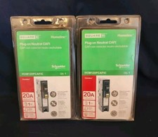 Square D Homeline PLUG-ON NEUTRAL CAFI 20A HOM120PCAFIC 2  NEW  SEALED 