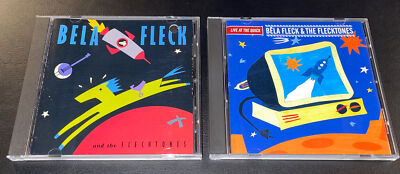 (2) BELA FLECK & THE FLECKTONES CD Lot »» 1990+Live At The Quick *GREAT w/holes*