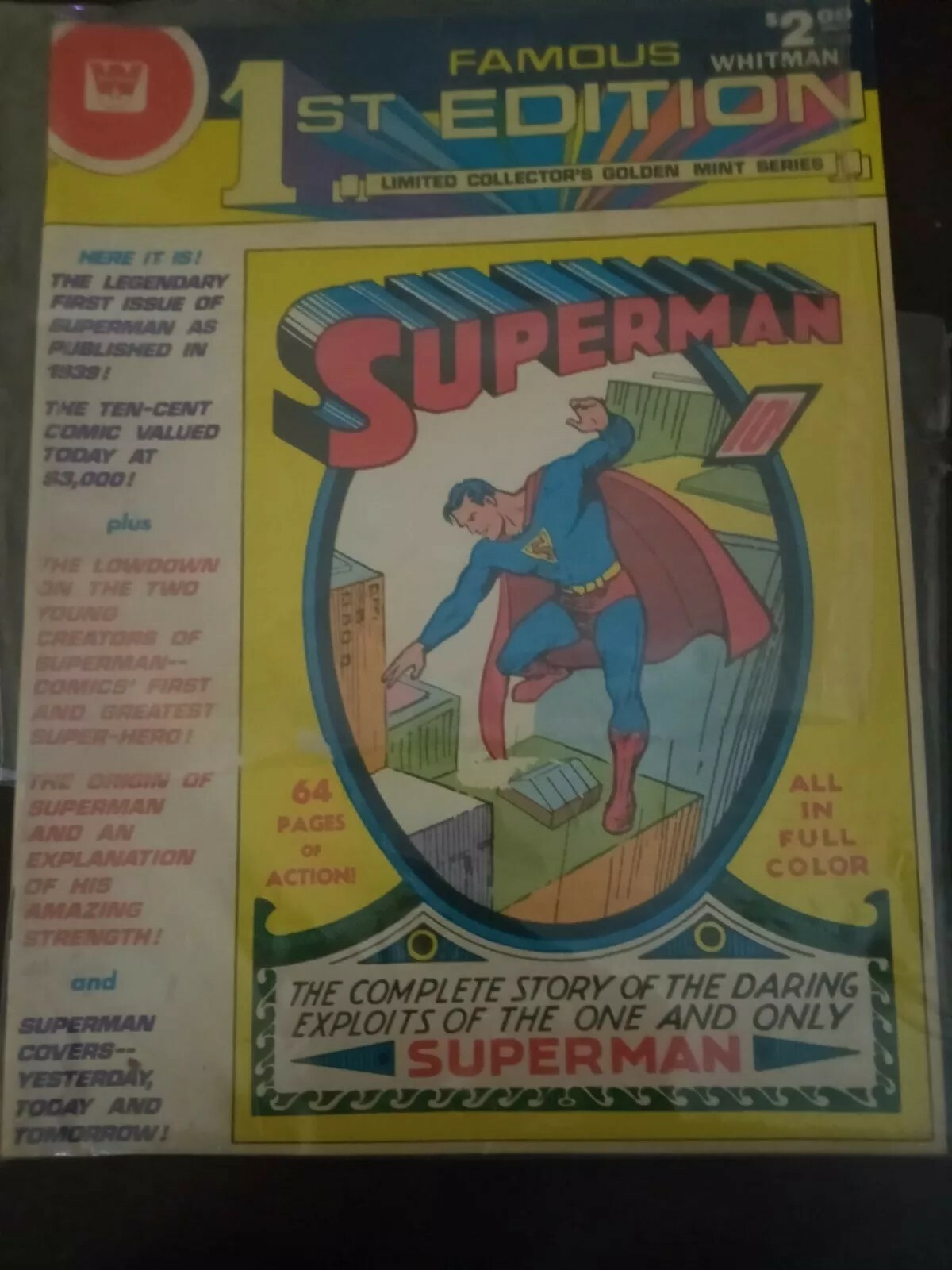 Superman 1st edition. Original No bar code.. Collectors edition. 