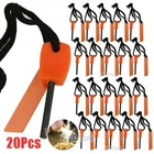 20x Fire Starter Flint Steel Striker Survival Kit Ferro Rod Camping Outdoor Tool