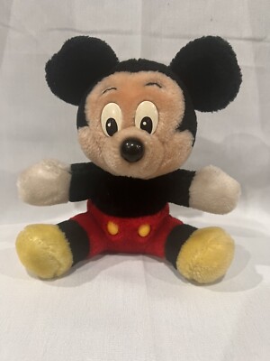 Mickey Mouse Plush Toy - Vintage 1982 - With Disneyland Tag
