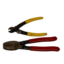2 Pcs 7.5 in Battery Cable Wire Cutter and 6 in Metal Cable Cutter Pliers