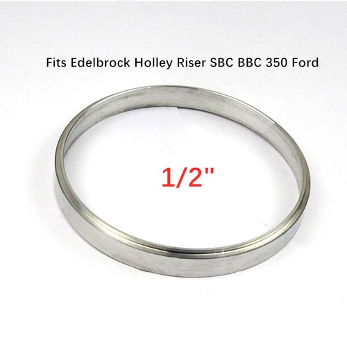 1/2" Aluminum Air Cleaner Spacer Fits Edelbrock Holley Riser SBC BBC