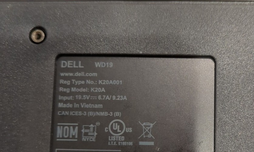 DELL WD19 USBC Performance Docking Station *240w Power Supply* Tested