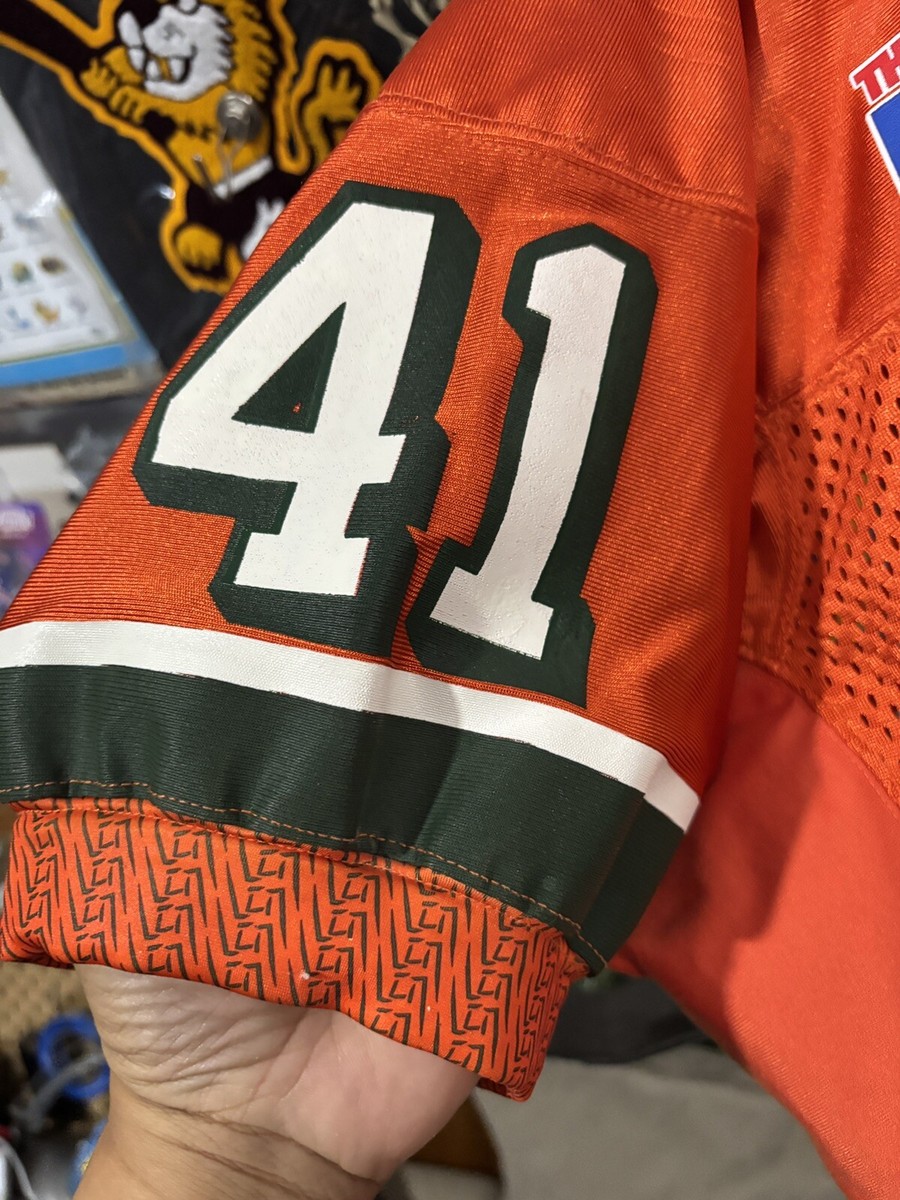Vintage 90s Nike Miami Hurricanes Team Issued Big East Football
