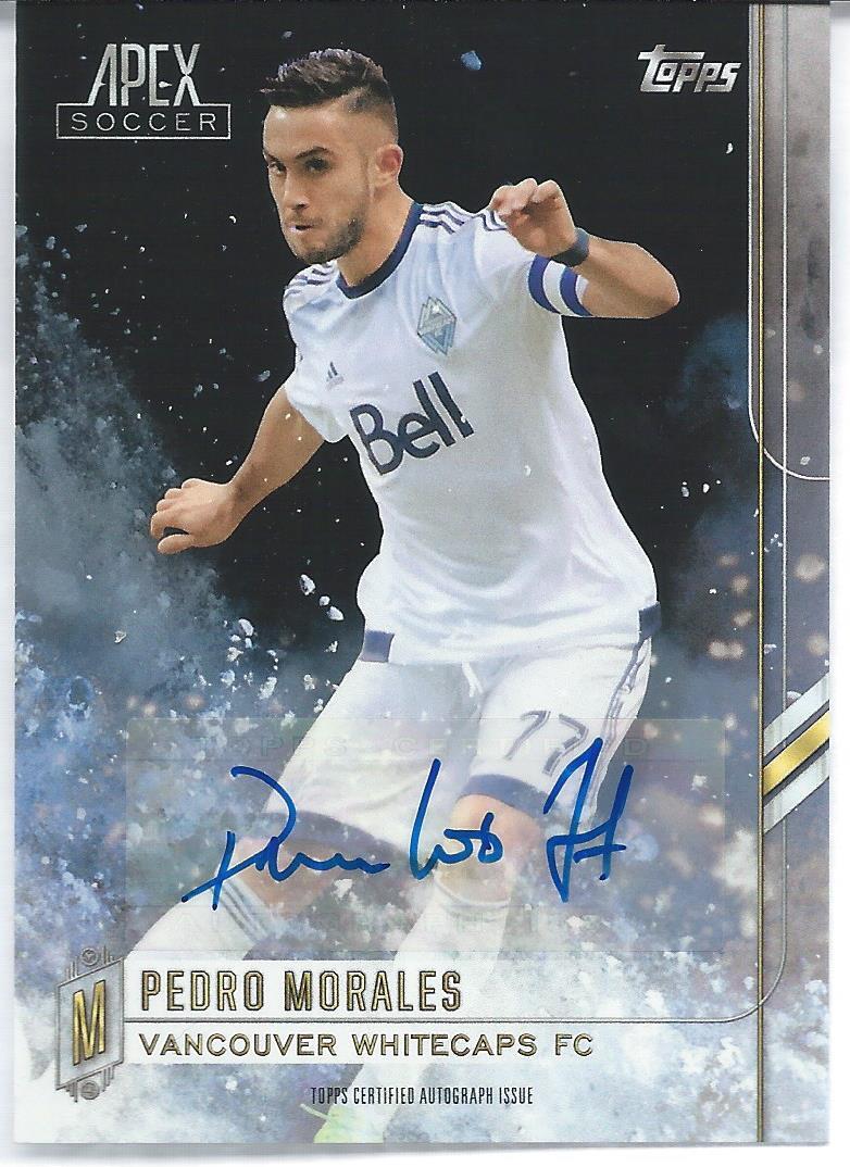 2015 Topps Apex Soccer AUTOGRAPH PEDRO MORALES Dinamo Zagreb