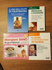 LOTTO 4 LIBRI su GRAVIDANZA, ALIMENTAZIONE, RICETTE NATURALI PER IL BAMBINO 