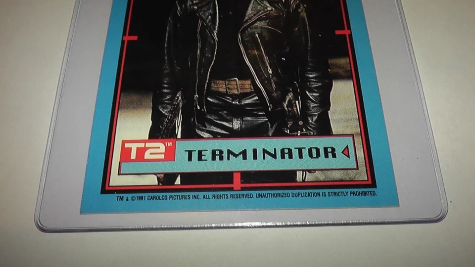 1991 Topps Grade 9.5 Card Sticker #2 Terminator T2 Movie Arnold Schwarzenegger - Image 3 of 4